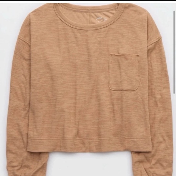 Aerie Endless Summer Crew Sweatshirt
In Toasty 
Size Small Oversized - Picture 3 of 12